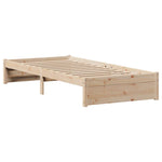 Sengeramme Uten Madrass 75X190 Cm Heltre Furu