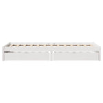 Sengeramme Uten Madrass Hvit 90X190 Cm Heltre Furu