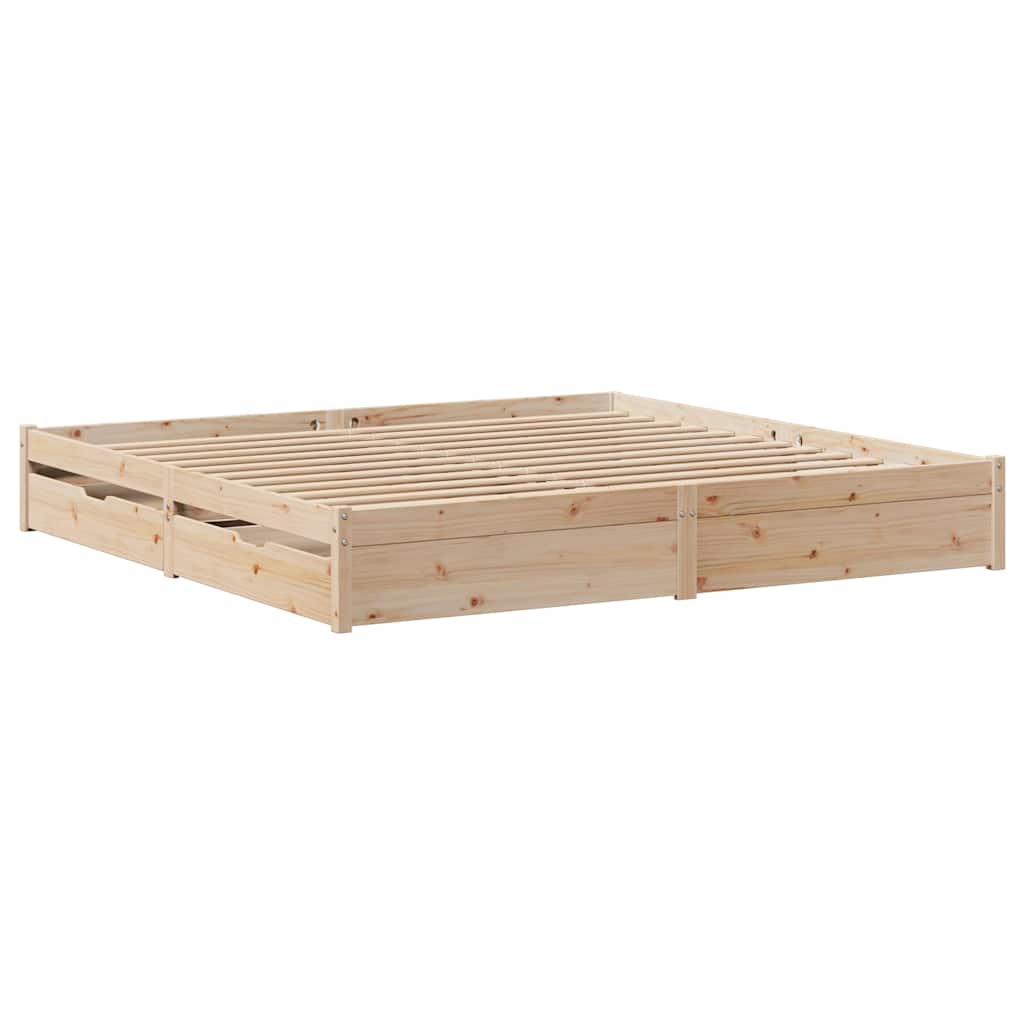 Sengeramme Uten Madrass 180X200 Cm Heltre Furu