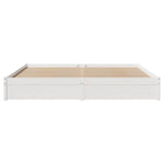 Sengeramme Med Madrass Hvit 200X200 Cm Heltre Furu