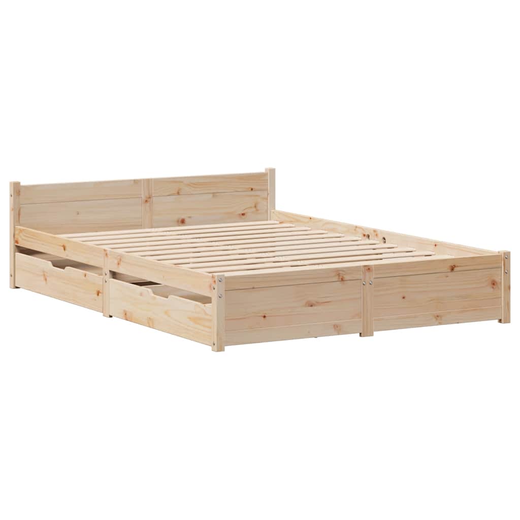 Sengeramme Uten Madrass 120X200 Cm Heltre Furu