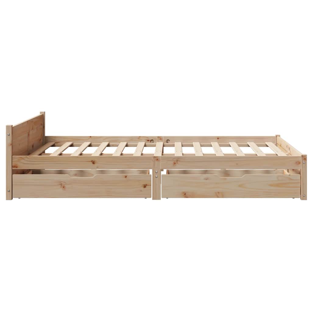 Sengeramme Uten Madrass 140X200 Cm Heltre Furu