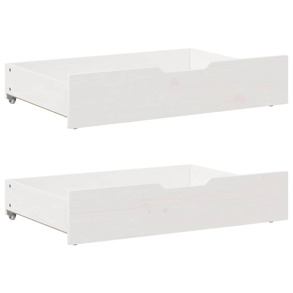 Sengeramme Uten Madrass Hvit 140X190 Cm Heltre Furu