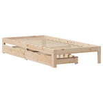Sengeramme Med Skuffer 90X200 Cm Heltre Furu