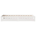 Sengeramme Med Skuffer Hvit 90X200 Cm Heltre Furu