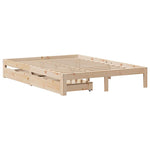 Sengeramme Med Skuffer 140X200 Cm Heltre Furu