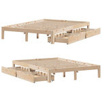 Sengeramme Med Skuffer 160X200 Cm Heltre Furu