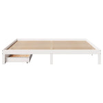 Sengeramme Med Skuffer Hvit 180X200 Cm Heltre Furu