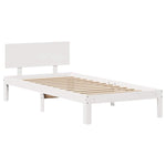 Sengeramme Med Skuffer Hvit 100X200 Cm Heltre Furu