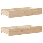 Sengeramme Med Skuffer 120X200 Cm Heltre Furu