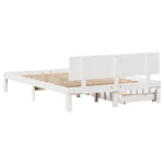Sengeramme Med Skuffer Hvit 120X200 Cm Heltre Furu