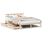 Sengeramme Med Skuffer 150X200 Cm Heltre Furu