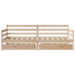 Dagseng Med Skuffer 90X200 Cm Heltre Furu