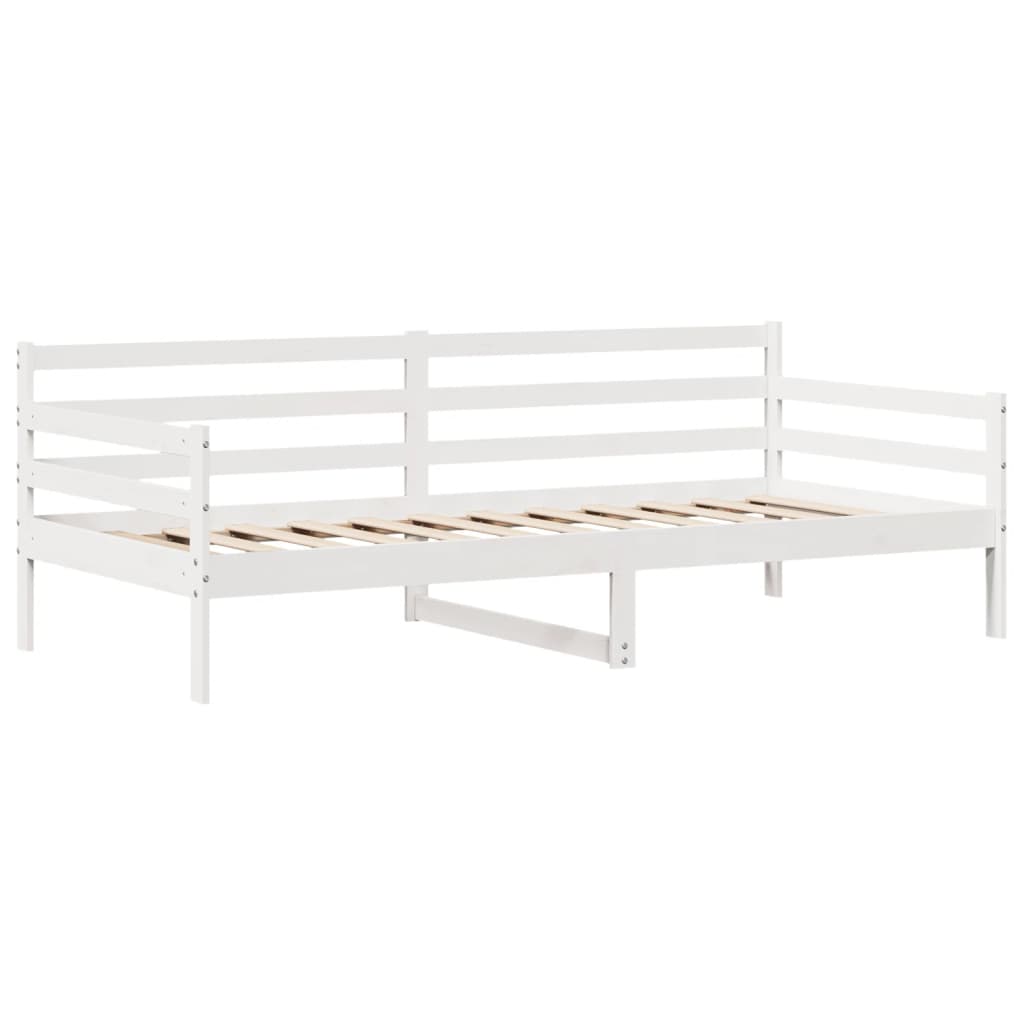Dagseng Med Skuffer Hvit 90X200 Cm Heltre Furu