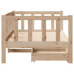 Dagseng Med Skuffer 90X200 Cm Heltre Furu