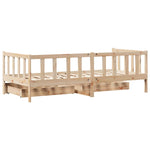 Dagseng Med Skuffer 90X200 Cm Heltre Furu