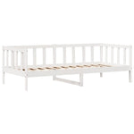 Dagseng Med Skuffer Hvit 80X200 Cm Heltre Furu