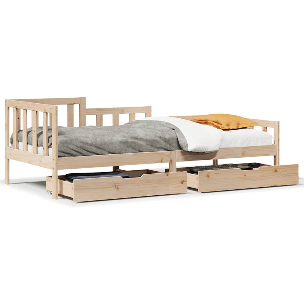 Dagseng Med Skuffer 90X190 Cm Heltre Furu