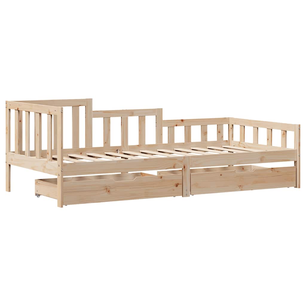 Dagseng Med Skuffer 90X190 Cm Heltre Furu