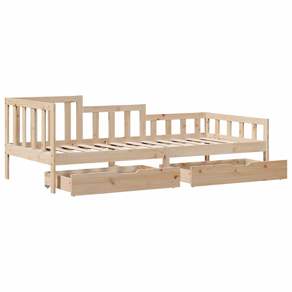 Dagseng Med Skuffer 90X190 Cm Heltre Furu