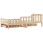 Dagseng Med Skuffer 80X200 Cm Heltre Furu