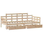 Dagseng Med Skuffer 90X190 Cm Heltre Furu