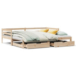 Uttrekkbar Dagseng Med Skuffer Uten Madrass 90X190 Cm