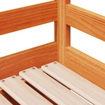 Uttrekkbar Dagseng Med Skuffer Voksbrun 80X200 Cm Heltre Furu