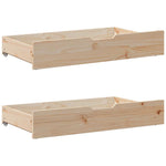 Uttrekkbar Dagseng Med Skuffer Uten Madrass 90X200 Cm