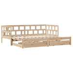 Uttrekkbar Dagseng Med Skuffer Uten Madrass 80X200 Cm