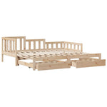 Uttrekkbar Dagseng Med Skuffer Uten Madrass 90X190 Cm