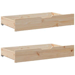 Uttrekkbar Dagseng Med Skuffer Uten Madrass 90X190 Cm