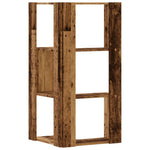 Bokhylle Hjørne 3 Lag Gammelt Tre 50X50X102 Cm Konstruert Tre