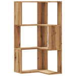 Bokhylle 3 Etasjer Artisan Eik 50X50X102 Cm Konstruert Tre