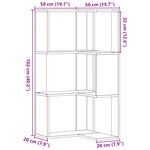 Bokhylle 3 Etasjer Artisan Eik 50X50X102 Cm Konstruert Tre