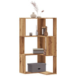 Bokhylle 3 Etasjer Artisan Eik 50X50X102 Cm Konstruert Tre