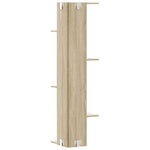 Veggmontert Hylle Sonoma Eik 36,5X36,5X140 Cm Konstruert Tre