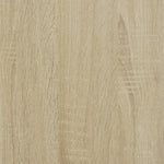 Veggmontert Hylle Sonoma Eik 36,5X36,5X140 Cm Konstruert Tre
