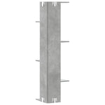 Veggmontert Hylle Betonggrå 36,5X36,5X140 Cm Konstruert Tre
