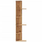 Veggmontert Hylle Artisan Eik 36,5X36,5X140 Cm Konstruert Tre