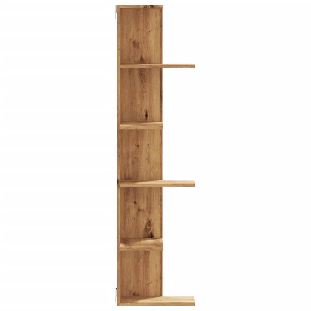 Veggmontert Hylle Artisan Eik 36,5X36,5X140 Cm Konstruert Tre