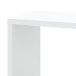 Veggmontert Hjørnehylle Hvit 45X45X147 Cm Konstruert Tre