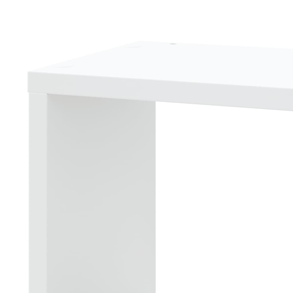 Veggmontert Hjørnehylle Hvit 45X45X147 Cm Konstruert Tre