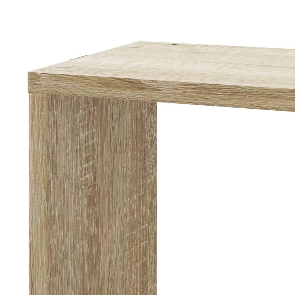 Veggmontert Hjørnehylle Sonoma Eik 45X45X147 Cm Konstruert Tre