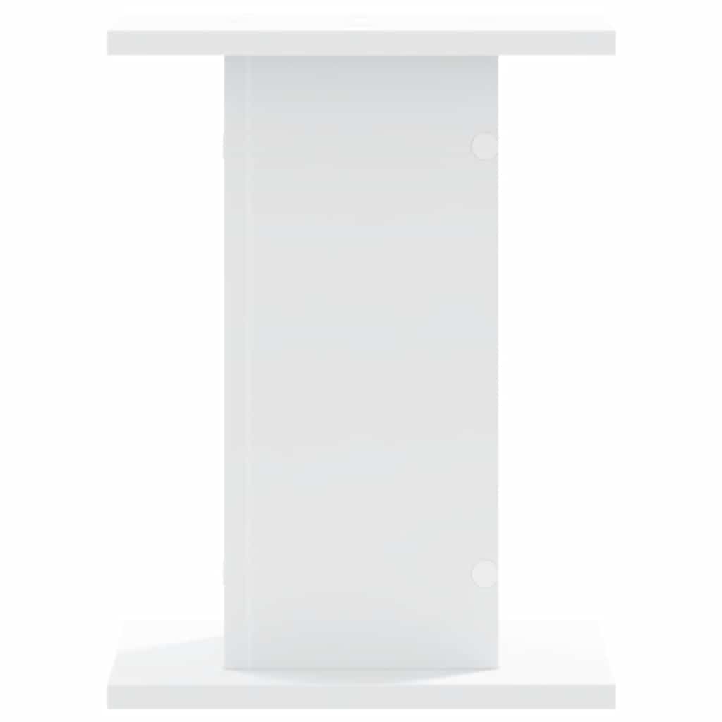 Høyttalerstativ 2 Stk Hvit 30X30X40 Cm Konstruert Tre