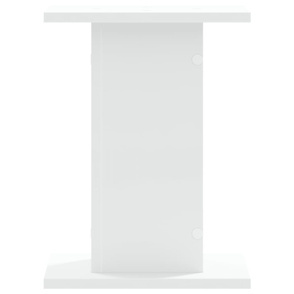 Høyttalerstativ 2 Stk Hvit 30X30X40 Cm Konstruert Tre