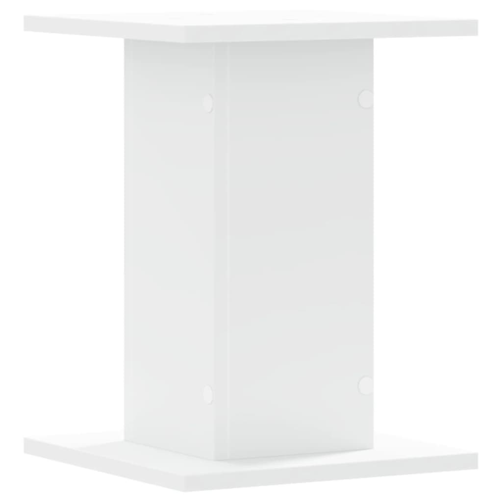 Høyttalerstativ 2 Stk Hvit 30X30X40 Cm Konstruert Tre