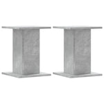 Høyttalerstativ 2 Stk Betonggrå 30X30X40 Cm Konstruert Tre