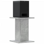 Høyttalerstativ 2 Stk Betonggrå 30X30X40 Cm Konstruert Tre