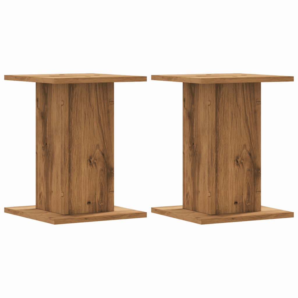 Høyttalerstativ 2 Stk Artisan Eik 30X30X40 Cm Konstruert Tre